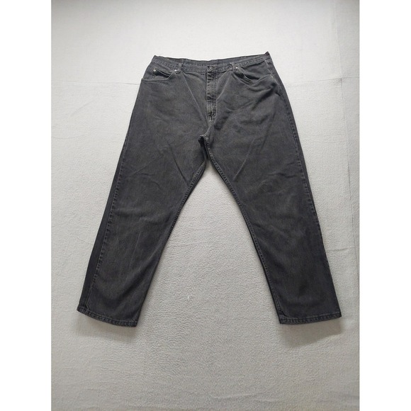 Wrangler Other - Wrangler Men Denim Jeans 42X30 Black Zip Button 5 Pockets High Rise Logo Outdoor